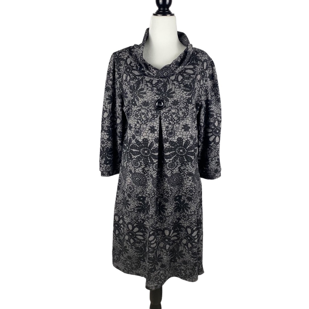 Papillon Floral Tunic Dress - Size Large